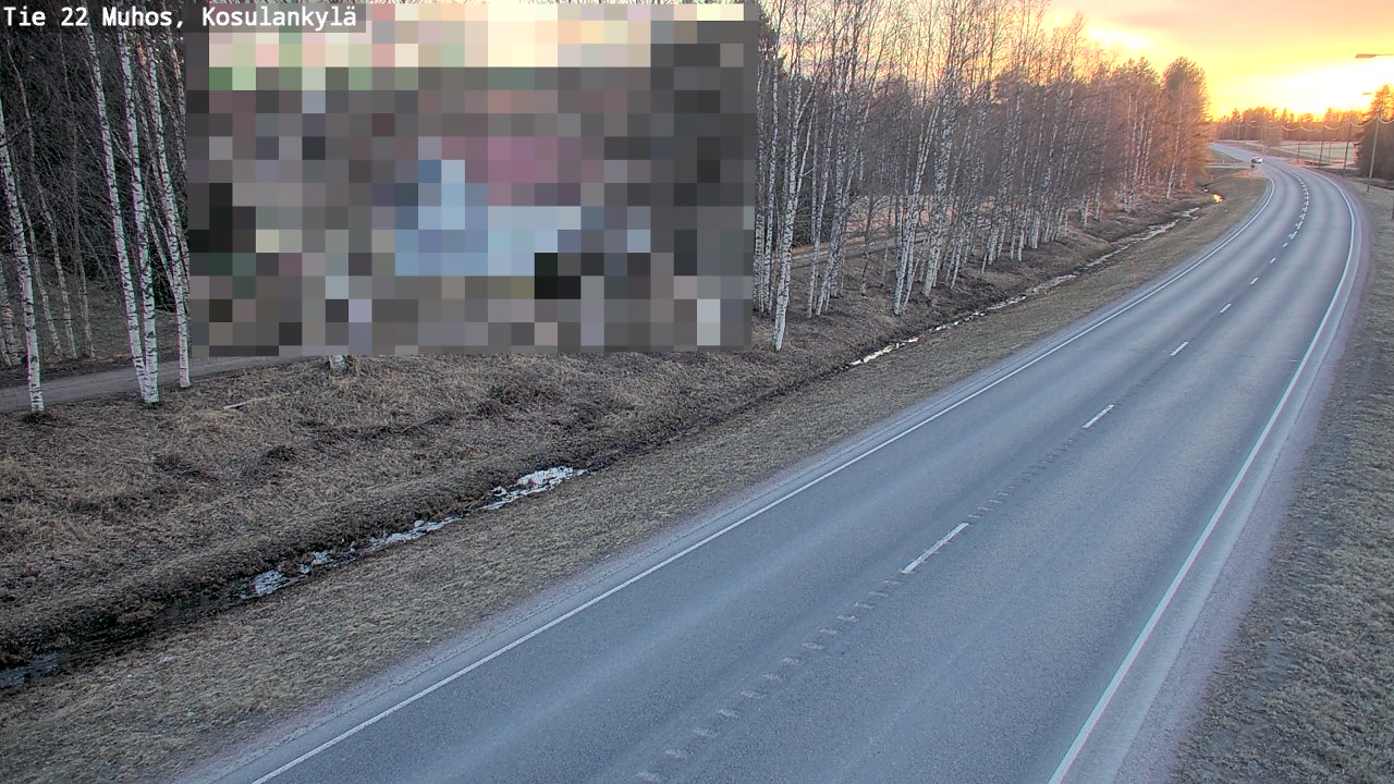 Kelikamerat Kuva Tie 22 Muhos, Kosulankylä, Muhos, Pohjois-Pohjanmaa