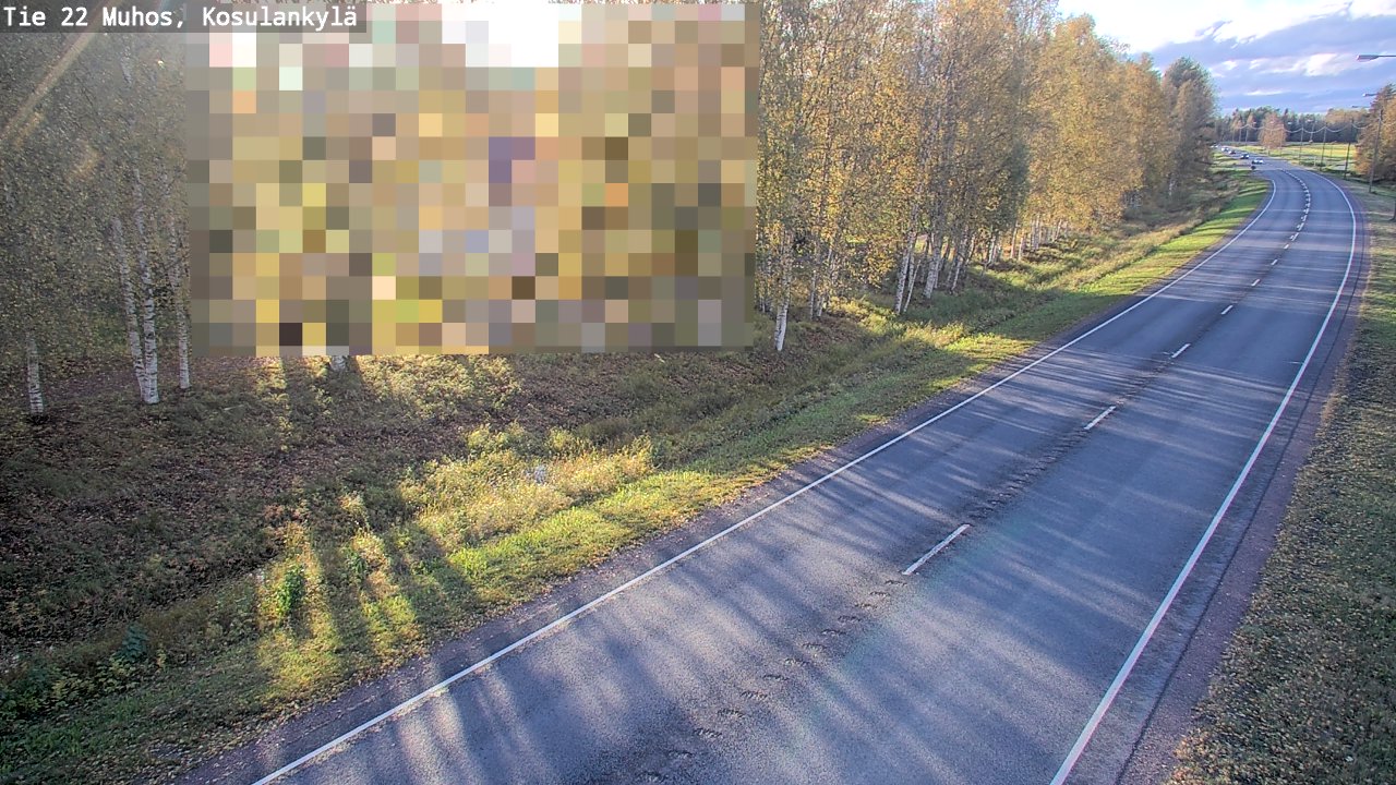Kelikamerat Kuva Tie 22 Muhos, Kosulankylä, Muhos, Pohjois-Pohjanmaa