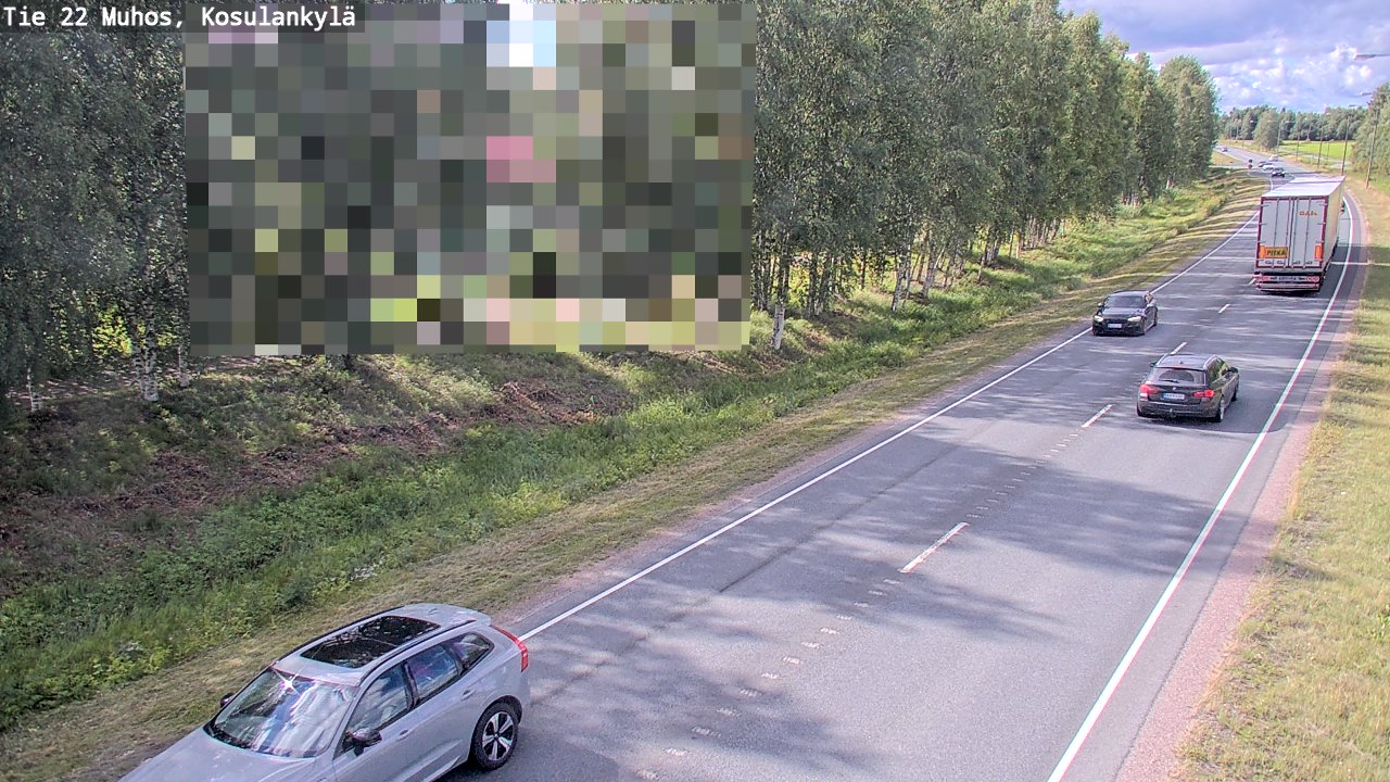 Kelikamerat Kuva Tie 22 Muhos, Kosulankylä, Muhos, Pohjois-Pohjanmaa
