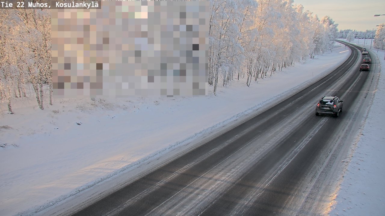 Weather Camera Image Road 22 Muhos, Kosulankylä, Muhos, Pohjois-Pohjanmaa