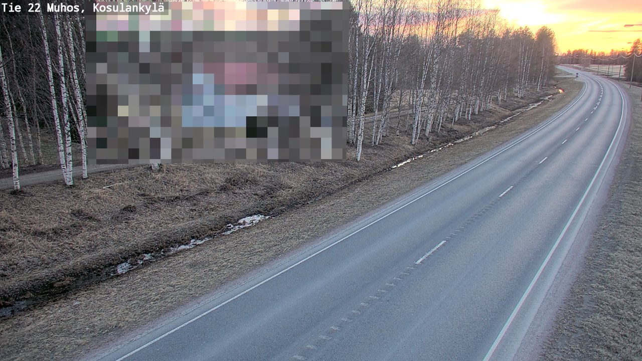 Kelikamerat Kuva Tie 22 Muhos, Kosulankylä, Muhos, Pohjois-Pohjanmaa