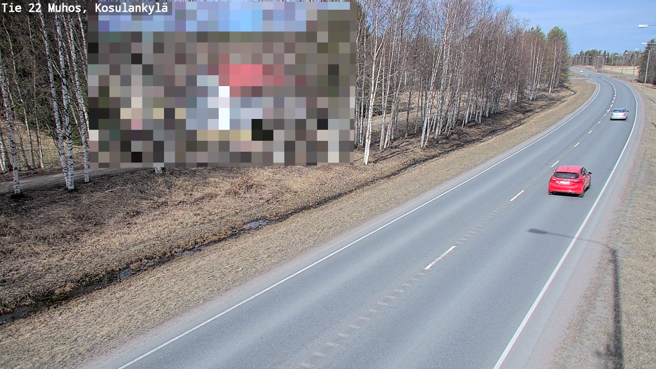 Kelikamerat Kuva Tie 22 Muhos, Kosulankylä, Muhos, Pohjois-Pohjanmaa
