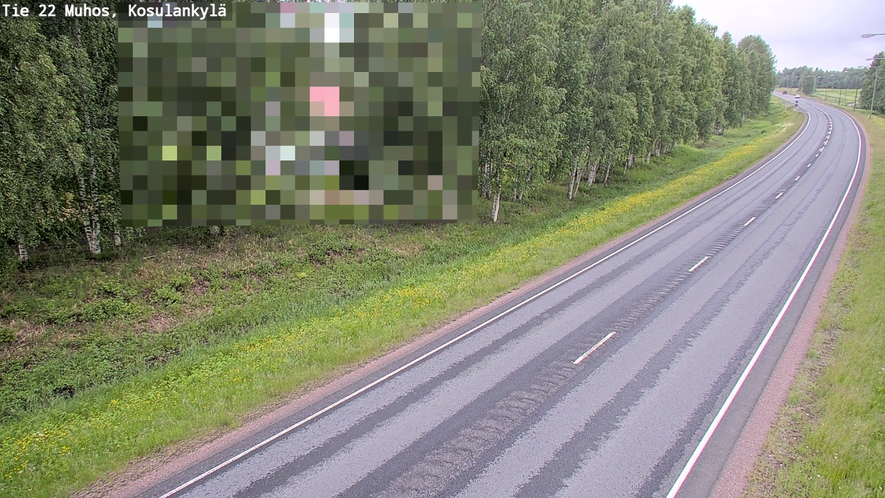 Kelikamerat Kuva Tie 22 Muhos, Kosulankylä, Muhos, Pohjois-Pohjanmaa