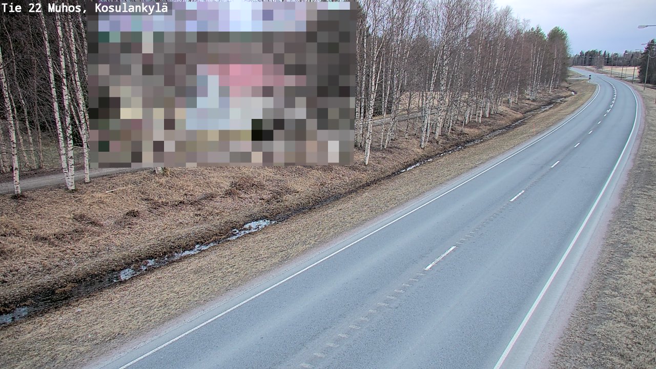 Kelikamerat Kuva Tie 22 Muhos, Kosulankylä, Muhos, Pohjois-Pohjanmaa