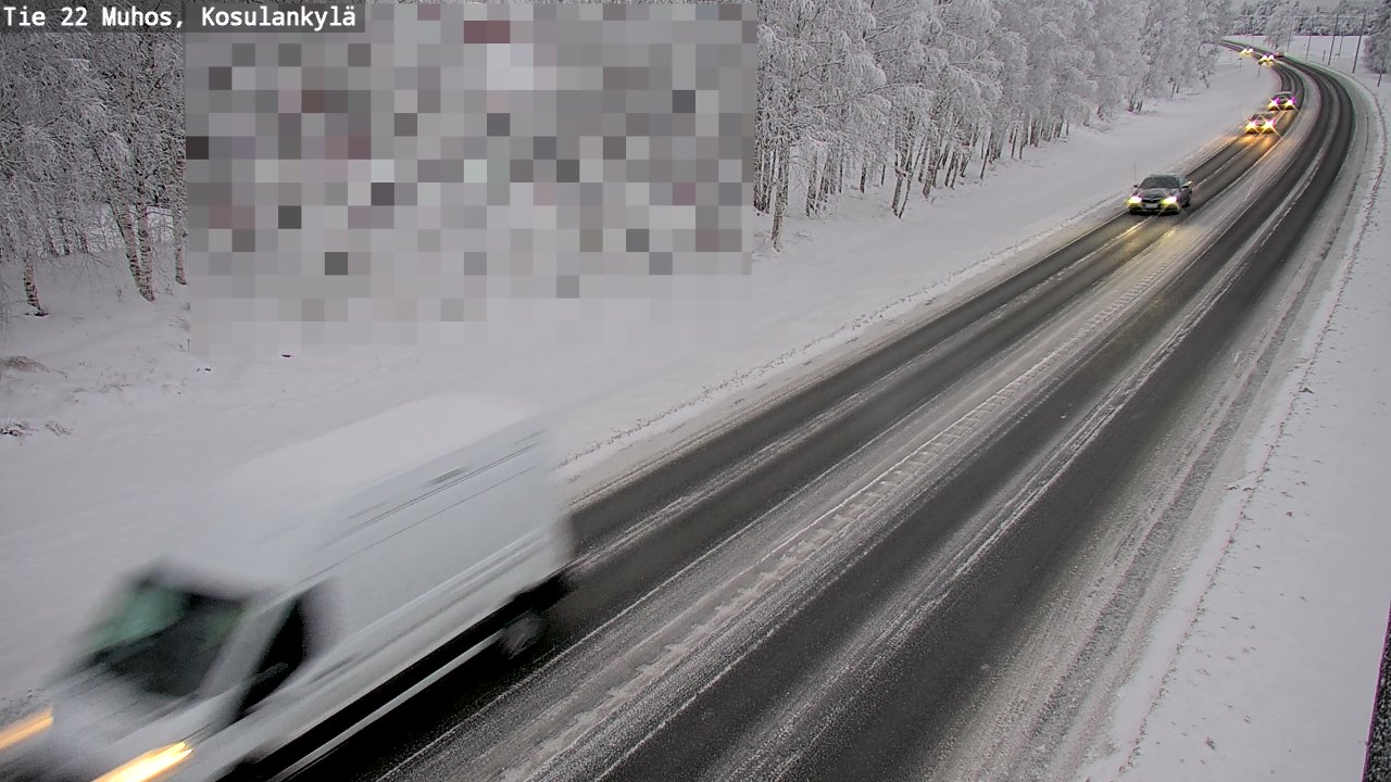 Weather Camera Image Väg 22 Muhos, Kosulankylä, Muhos, Pohjois-Pohjanmaa