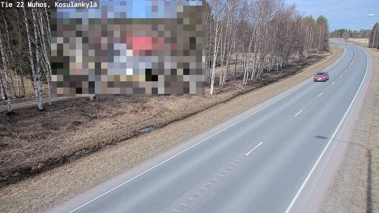 Kelikamerat Kuva Tie 22 Muhos, Kosulankylä, Muhos, Pohjois-Pohjanmaa