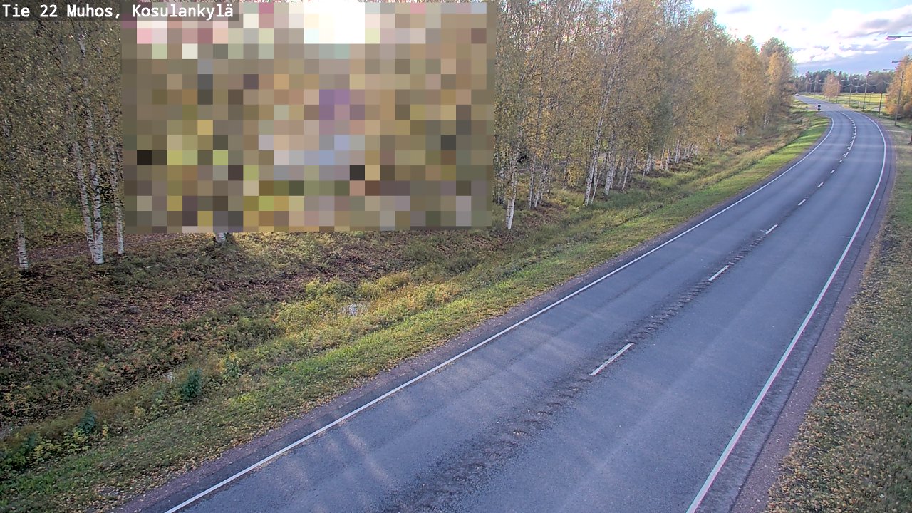 Kelikamerat Kuva Tie 22 Muhos, Kosulankylä, Muhos, Pohjois-Pohjanmaa