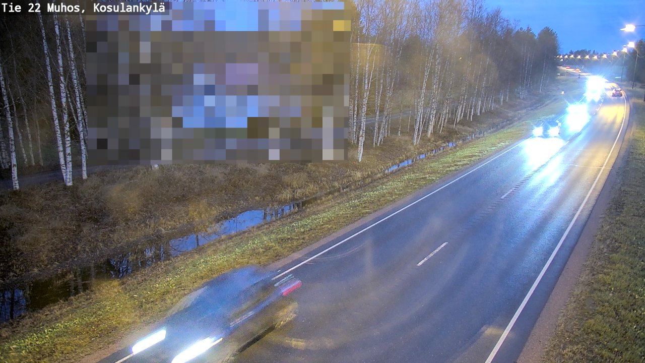 Kelikamerat Kuva Tie 22 Muhos, Kosulankylä, Muhos, Pohjois-Pohjanmaa