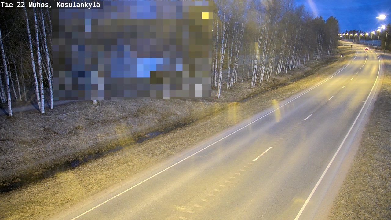 Kelikamerat Kuva Tie 22 Muhos, Kosulankylä, Muhos, Pohjois-Pohjanmaa