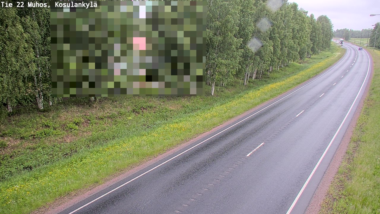 Kelikamerat Kuva Tie 22 Muhos, Kosulankylä, Muhos, Pohjois-Pohjanmaa