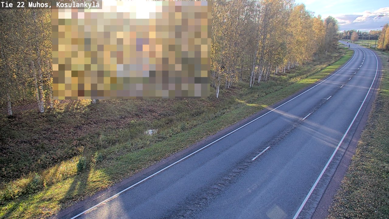 Kelikamerat Kuva Tie 22 Muhos, Kosulankylä, Muhos, Pohjois-Pohjanmaa