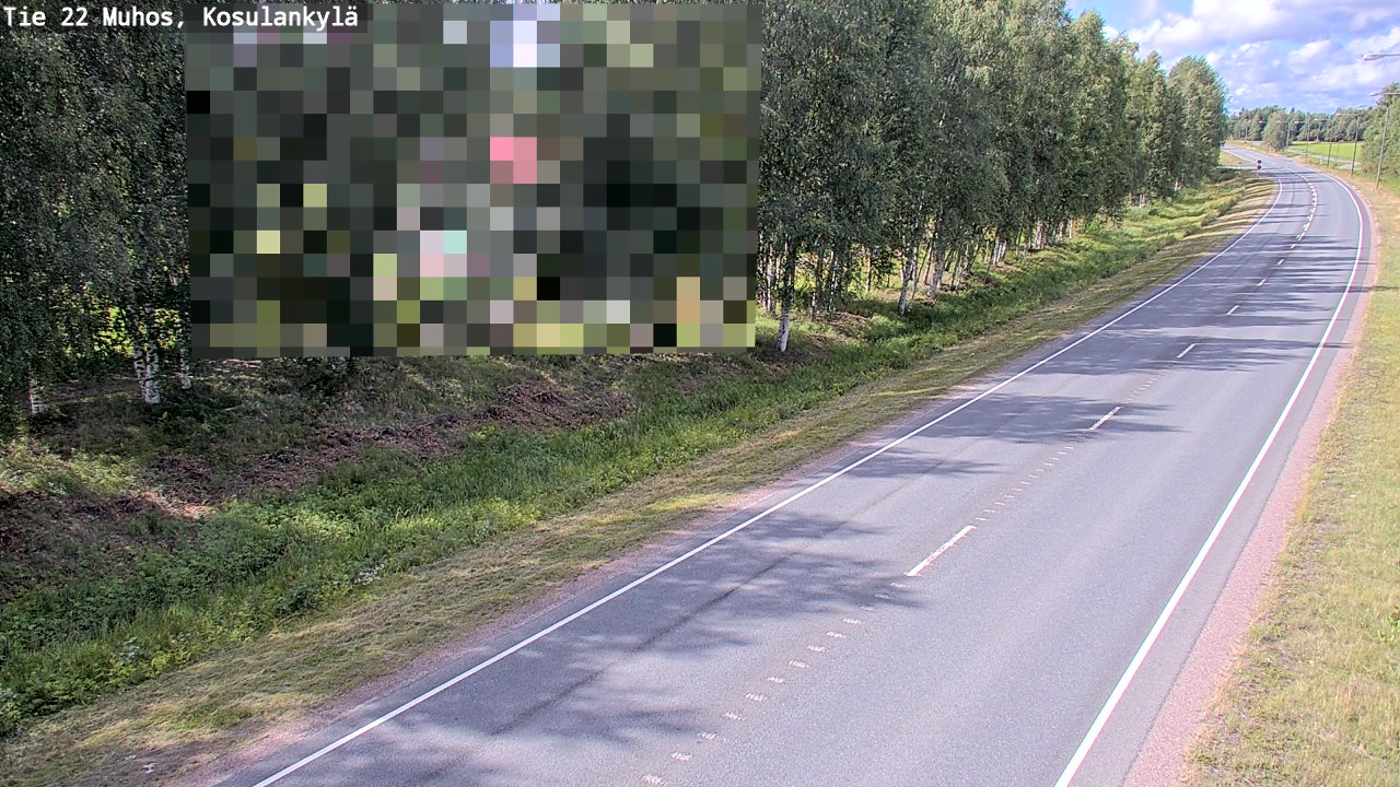 Kelikamerat Kuva Tie 22 Muhos, Kosulankylä, Muhos, Pohjois-Pohjanmaa