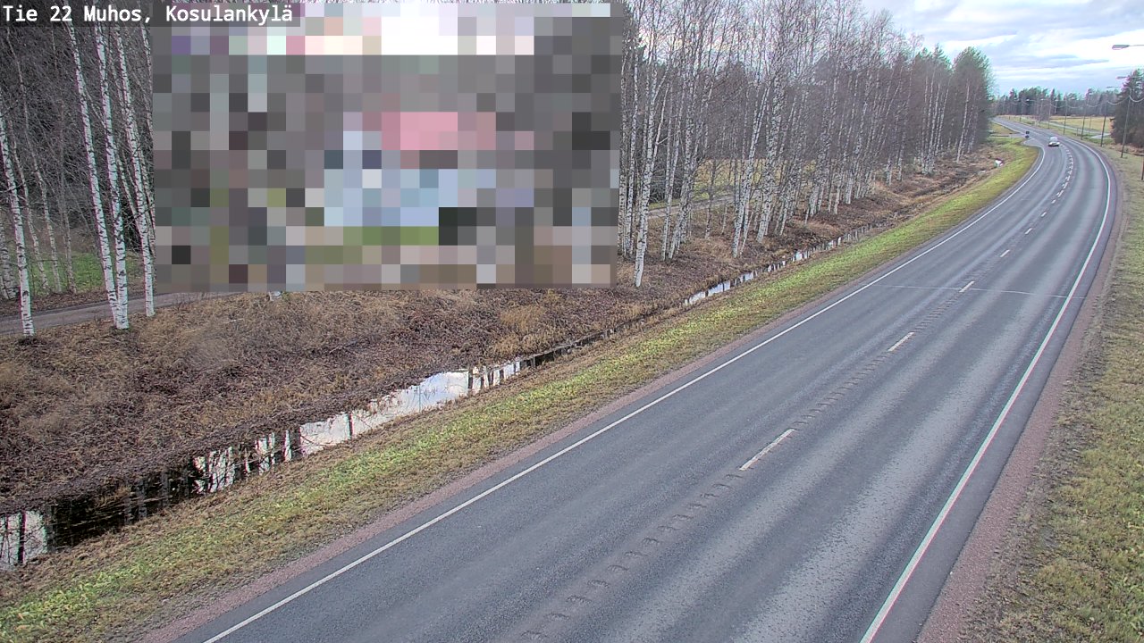 Kelikamerat Kuva Tie 22 Muhos, Kosulankylä, Muhos, Pohjois-Pohjanmaa