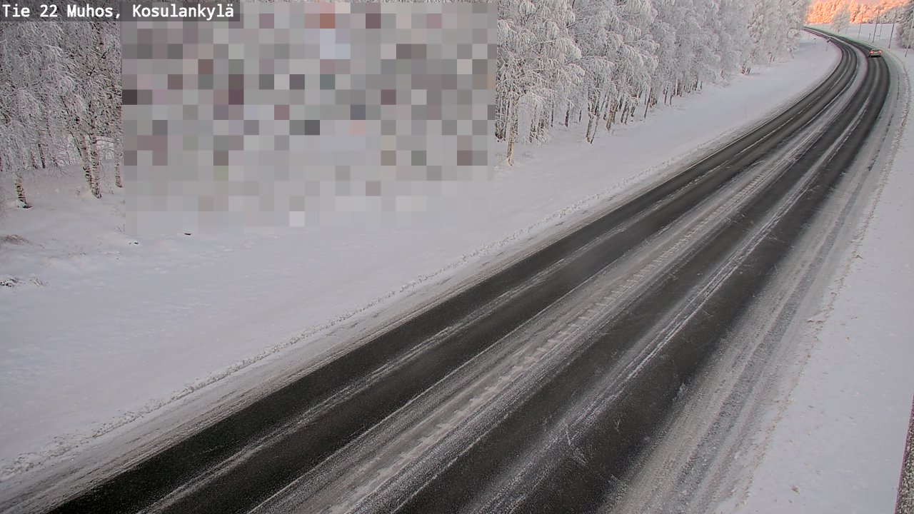 Weather Camera Image Road 22 Muhos, Kosulankylä, Muhos, Pohjois-Pohjanmaa