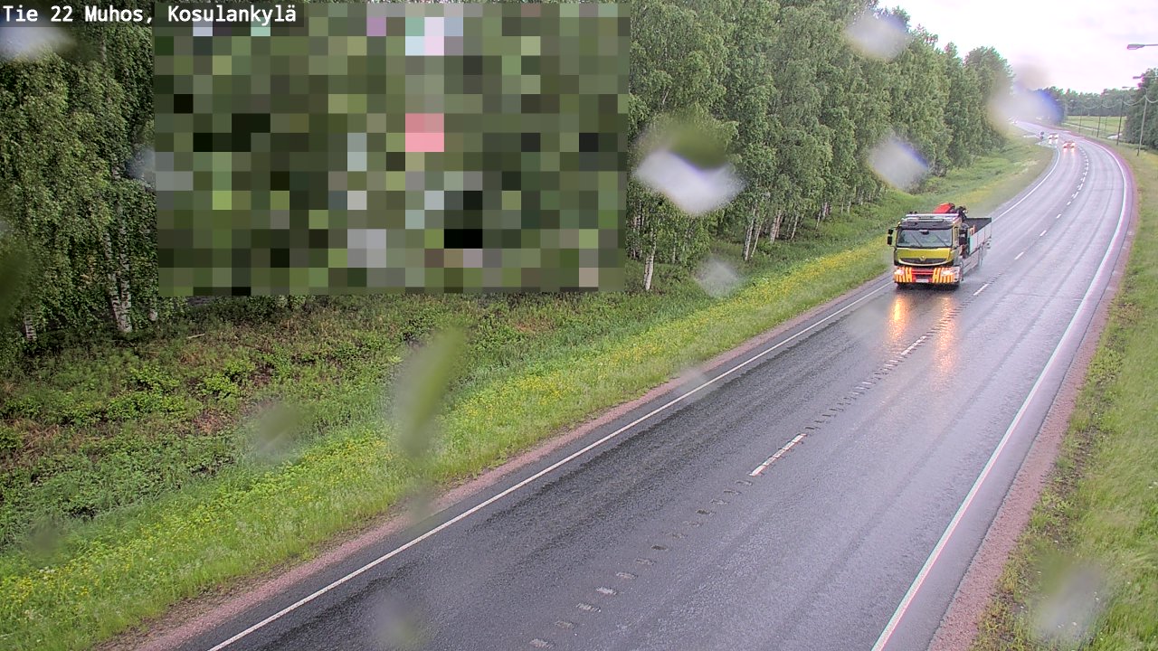 Kelikamerat Kuva Tie 22 Muhos, Kosulankylä, Muhos, Pohjois-Pohjanmaa