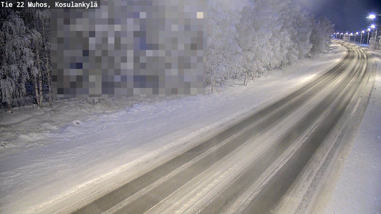 Weather Camera Image Road 22 Muhos, Kosulankylä, Muhos, Pohjois-Pohjanmaa
