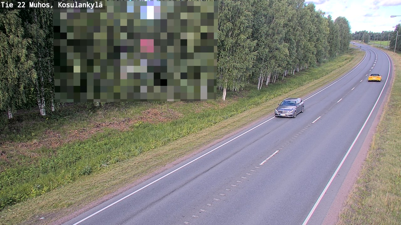 Kelikamerat Kuva Tie 22 Muhos, Kosulankylä, Muhos, Pohjois-Pohjanmaa