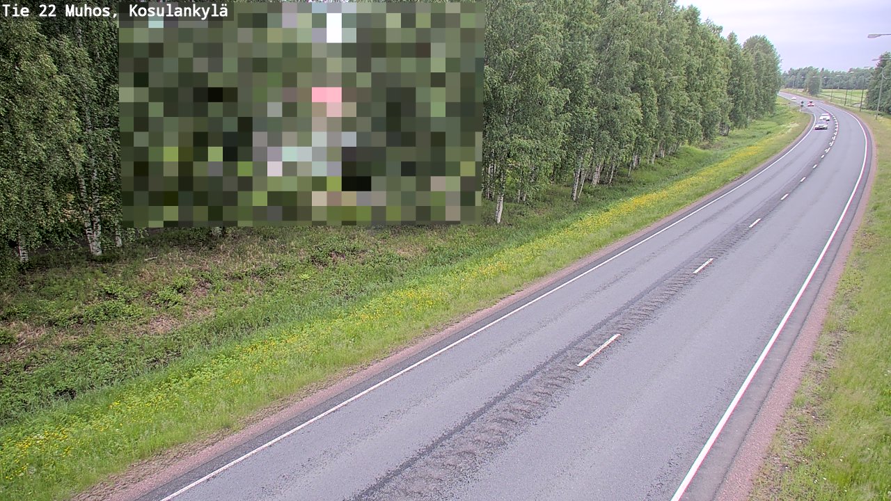 Kelikamerat Kuva Tie 22 Muhos, Kosulankylä, Muhos, Pohjois-Pohjanmaa