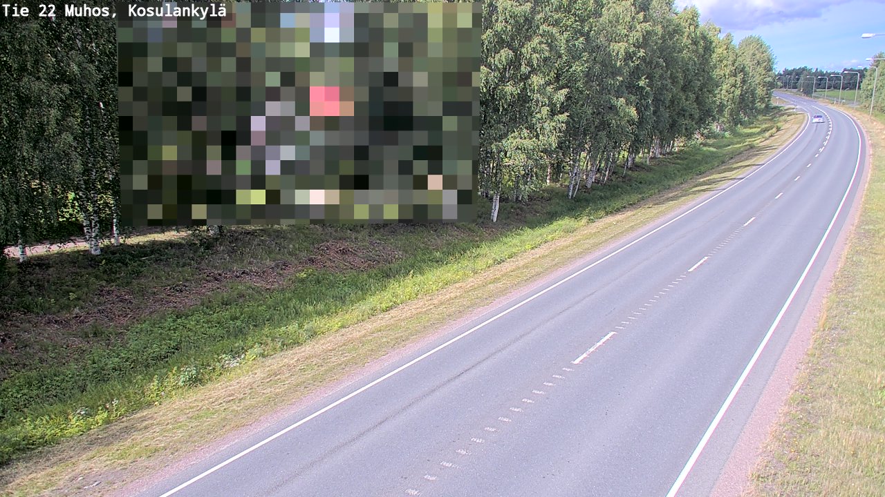 Kelikamerat Kuva Tie 22 Muhos, Kosulankylä, Muhos, Pohjois-Pohjanmaa