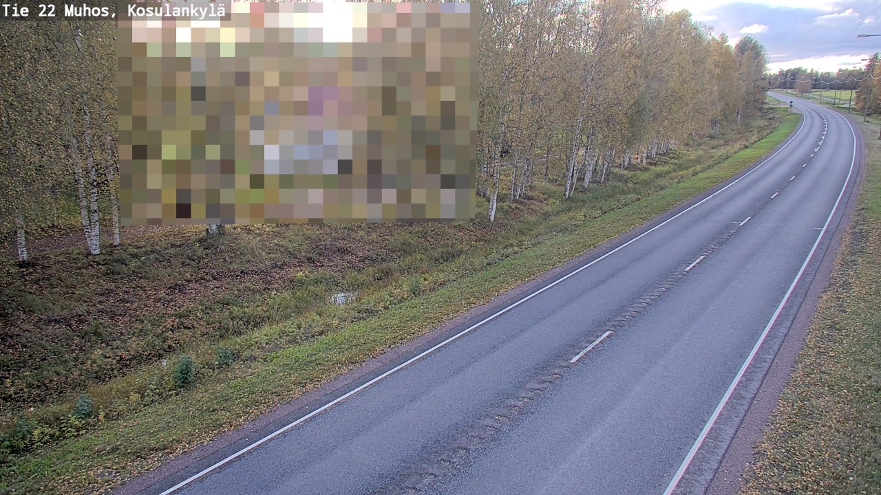 Kelikamerat Kuva Tie 22 Muhos, Kosulankylä, Muhos, Pohjois-Pohjanmaa