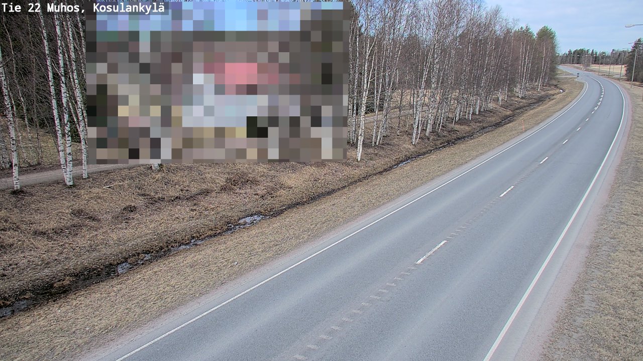 Kelikamerat Kuva Tie 22 Muhos, Kosulankylä, Muhos, Pohjois-Pohjanmaa