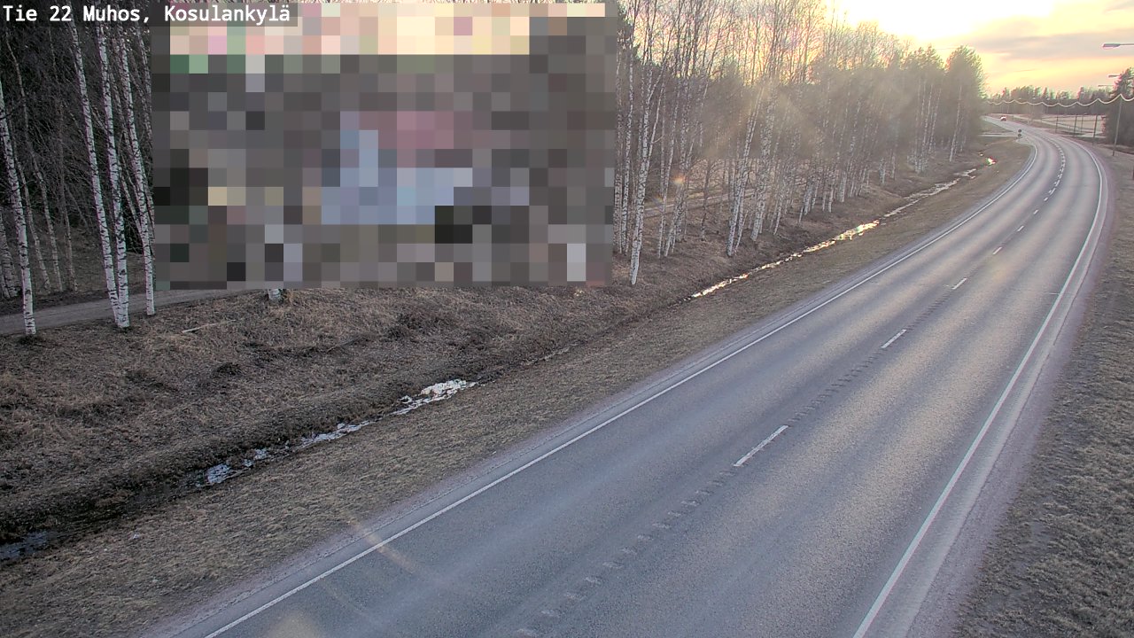 Kelikamerat Kuva Tie 22 Muhos, Kosulankylä, Muhos, Pohjois-Pohjanmaa