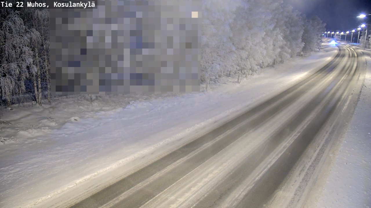 Weather Camera Image Road 22 Muhos, Kosulankylä, Muhos, Pohjois-Pohjanmaa