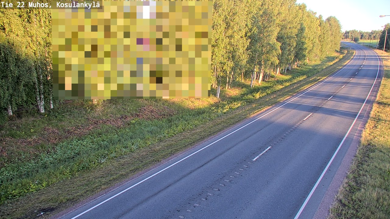 Kelikamerat Kuva Tie 22 Muhos, Kosulankylä, Muhos, Pohjois-Pohjanmaa