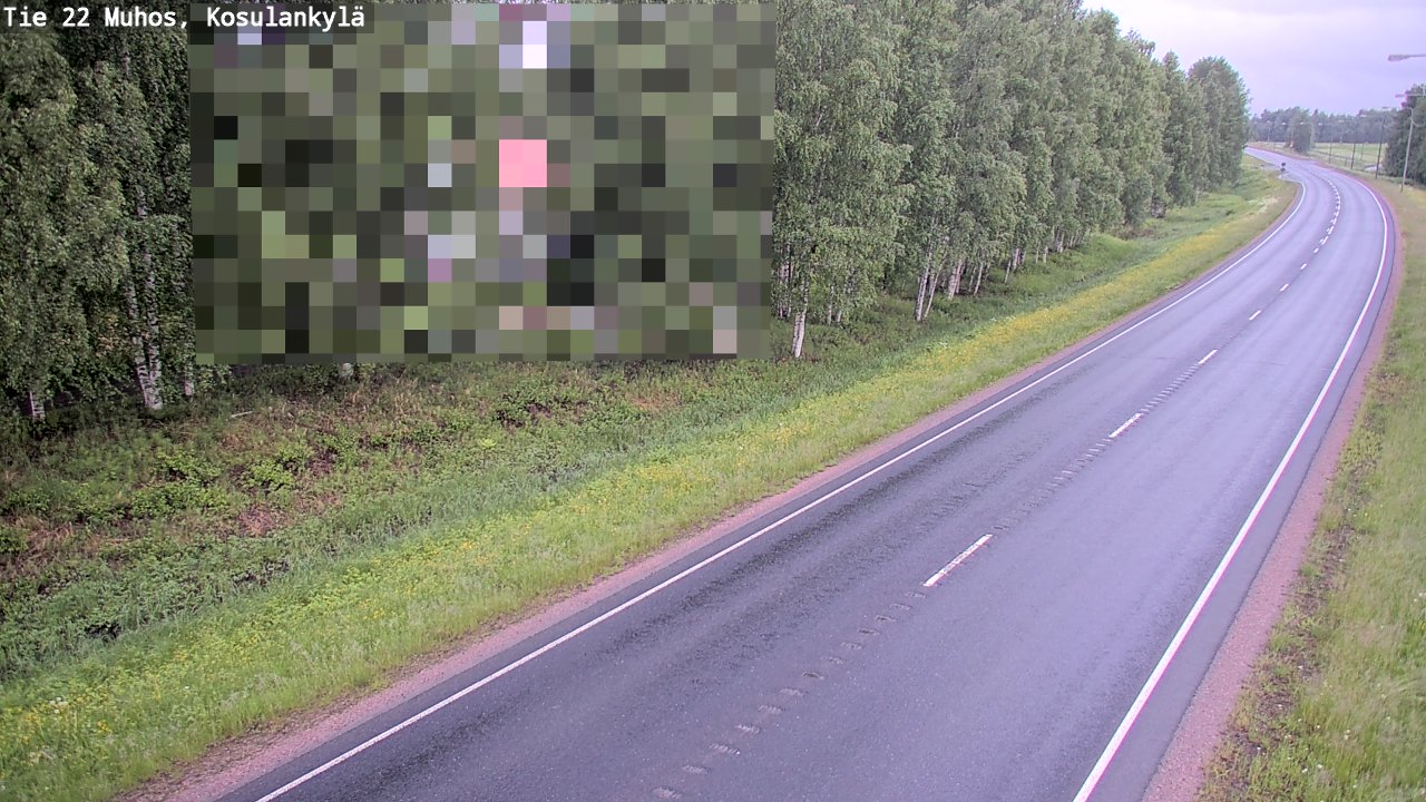 Kelikamerat Kuva Tie 22 Muhos, Kosulankylä, Muhos, Pohjois-Pohjanmaa