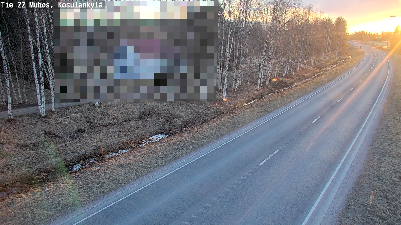 Kelikamerat Kuva Tie 22 Muhos, Kosulankylä, Muhos, Pohjois-Pohjanmaa