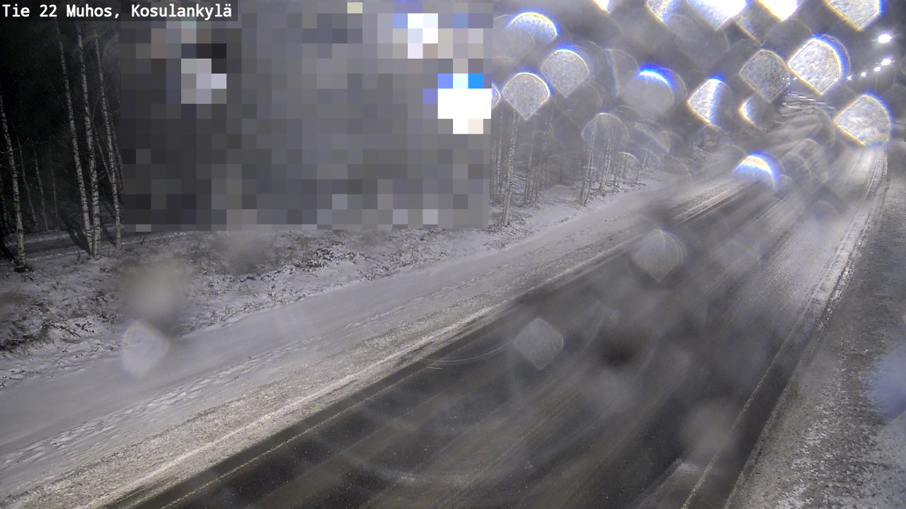 Weather Camera Image Väg 22 Muhos, Kosulankylä, Muhos, Pohjois-Pohjanmaa