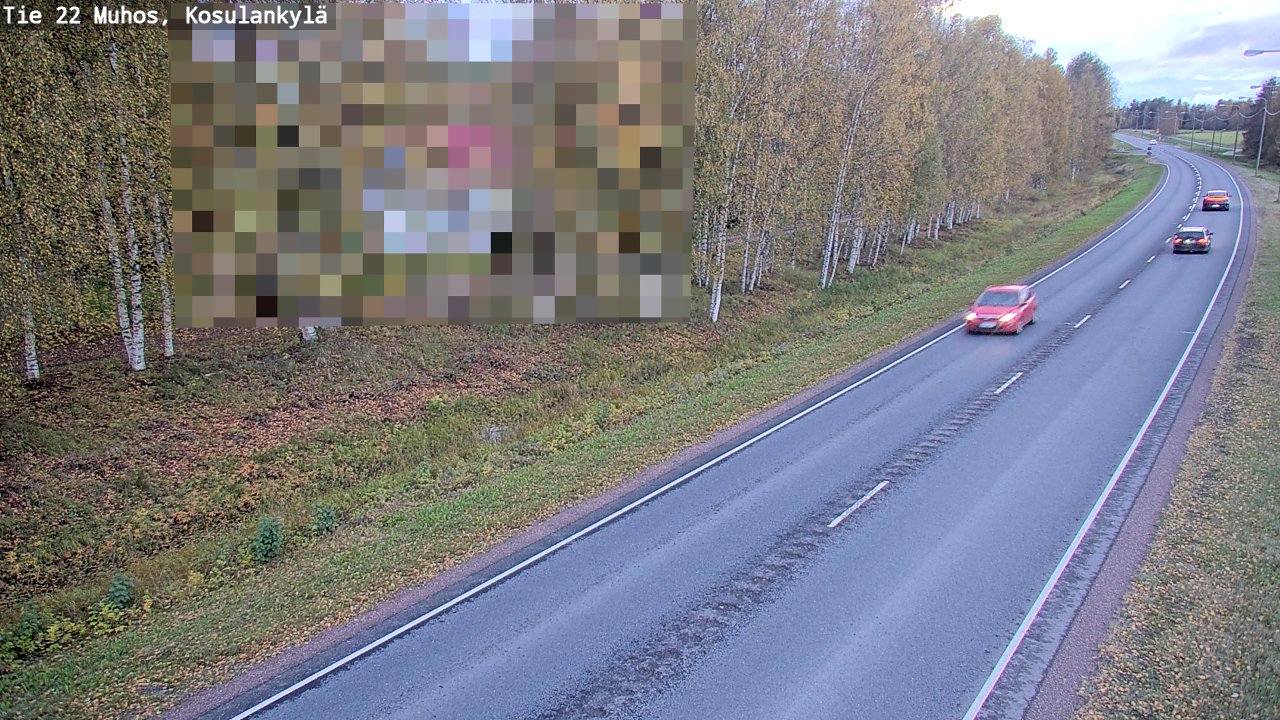 Kelikamerat Kuva Tie 22 Muhos, Kosulankylä, Muhos, Pohjois-Pohjanmaa