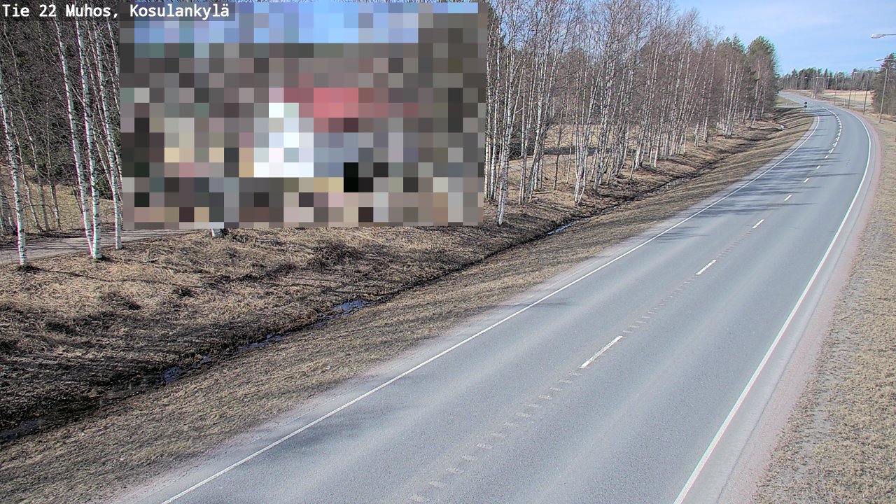 Kelikamerat Kuva Tie 22 Muhos, Kosulankylä, Muhos, Pohjois-Pohjanmaa