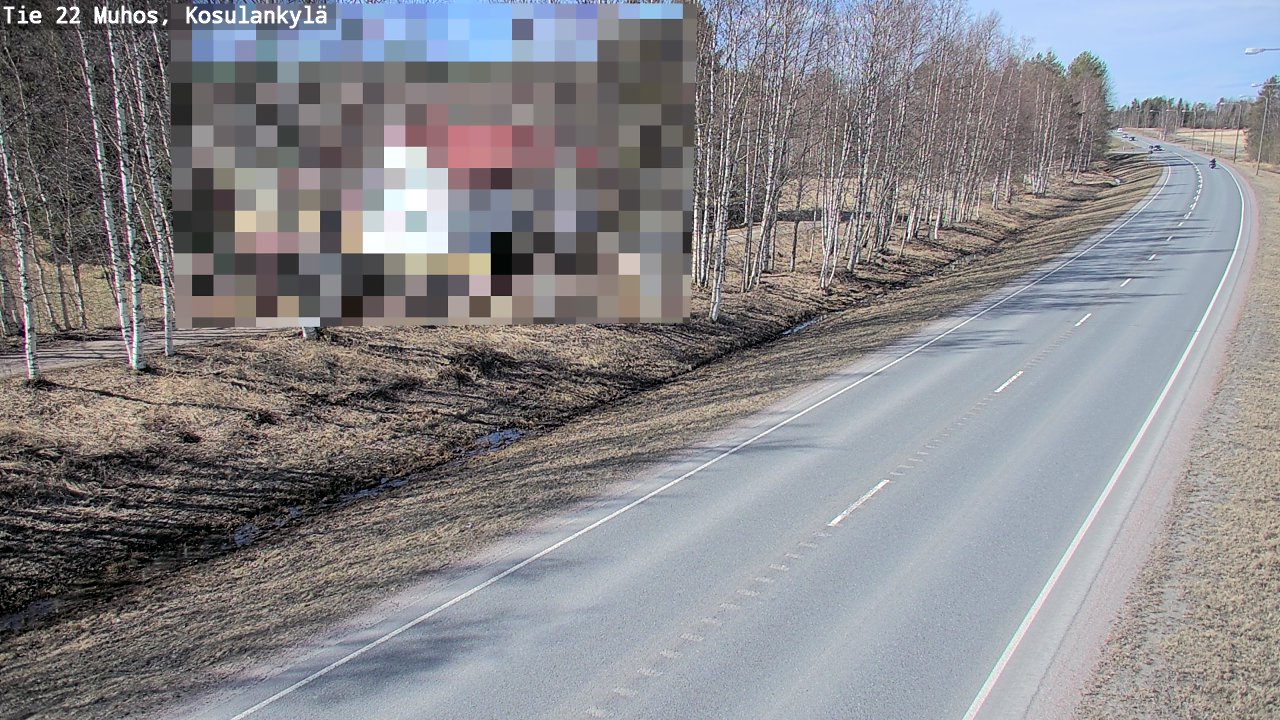 Kelikamerat Kuva Tie 22 Muhos, Kosulankylä, Muhos, Pohjois-Pohjanmaa