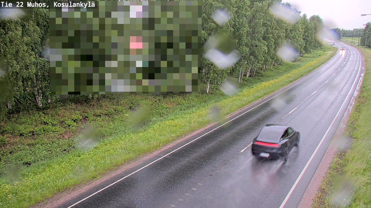 Weather Camera Image Road 22 Muhos, Kosulankylä, Muhos, Pohjois-Pohjanmaa
