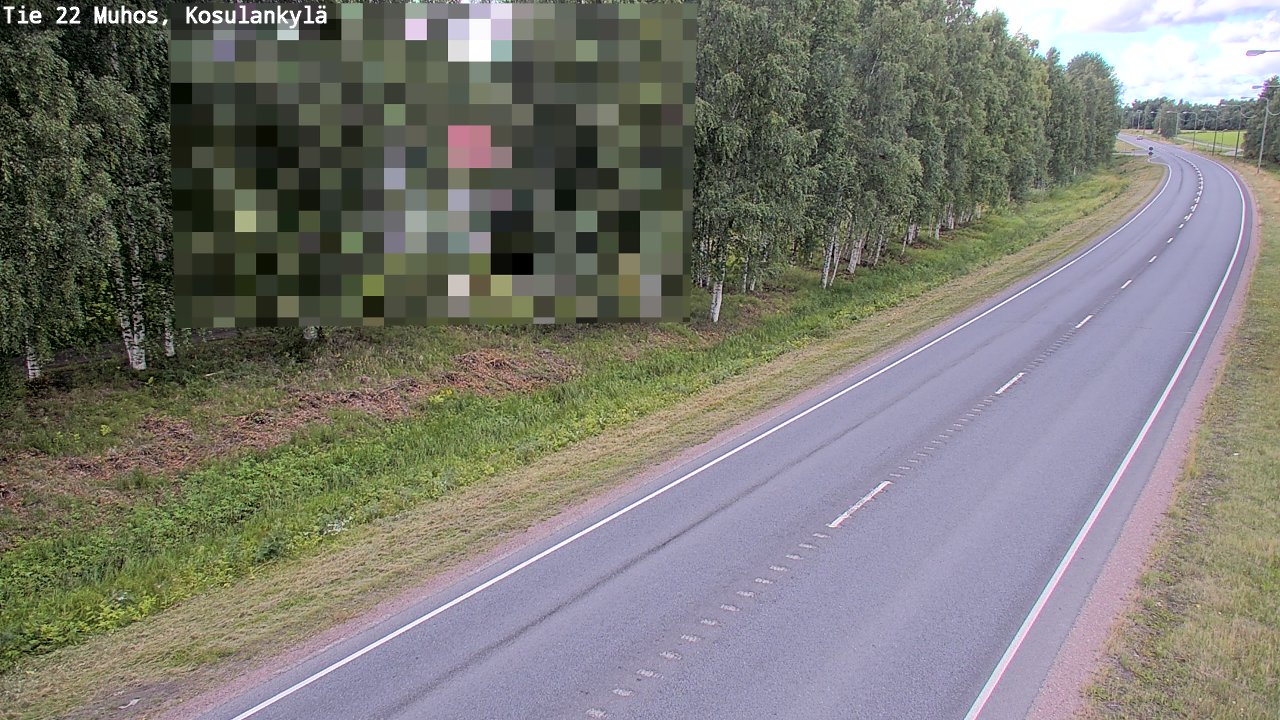 Kelikamerat Kuva Tie 22 Muhos, Kosulankylä, Muhos, Pohjois-Pohjanmaa
