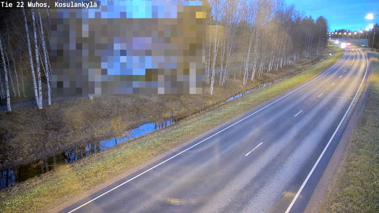 Kelikamerat Kuva Tie 22 Muhos, Kosulankylä, Muhos, Pohjois-Pohjanmaa