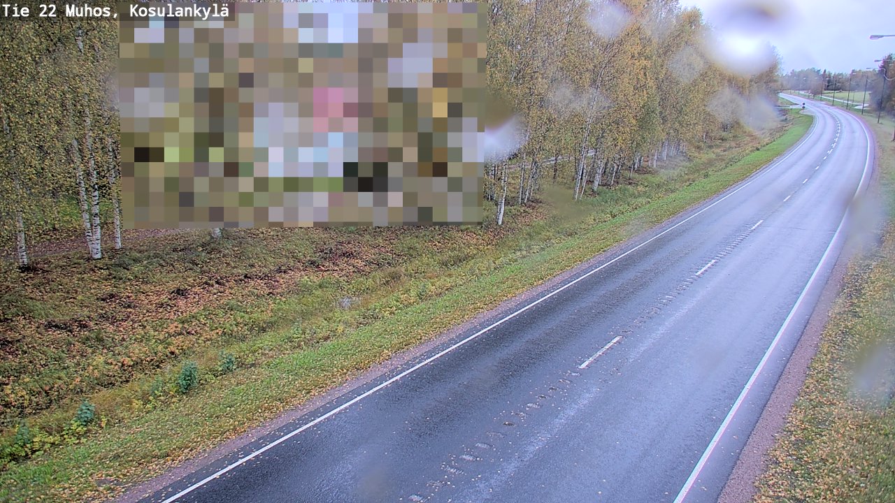 Weather Camera Image Road 22 Muhos, Kosulankylä, Muhos, Pohjois-Pohjanmaa
