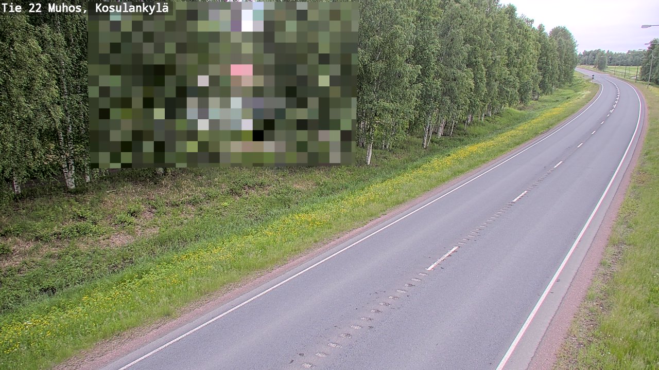 Kelikamerat Kuva Tie 22 Muhos, Kosulankylä, Muhos, Pohjois-Pohjanmaa