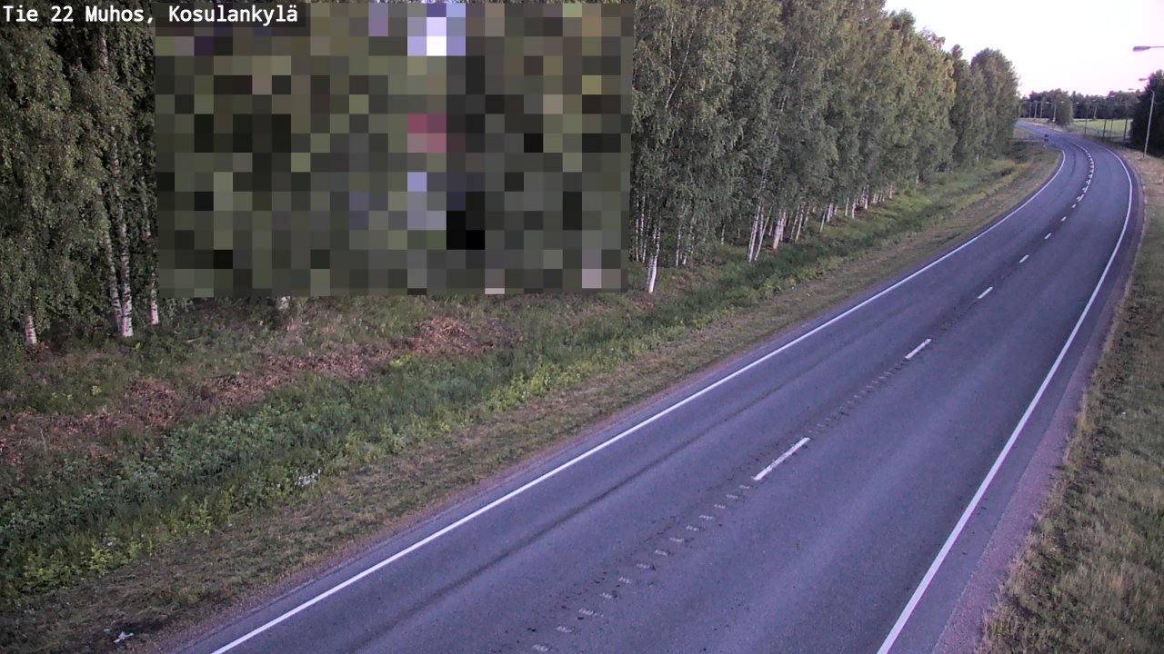 Kelikamerat Kuva Tie 22 Muhos, Kosulankylä, Muhos, Pohjois-Pohjanmaa