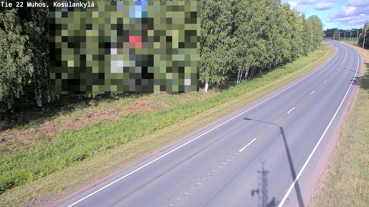 Kelikamerat Kuva Tie 22 Muhos, Kosulankylä, Muhos, Pohjois-Pohjanmaa