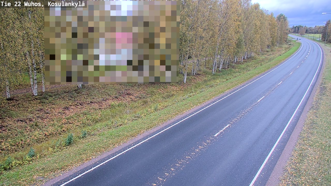 Kelikamerat Kuva Tie 22 Muhos, Kosulankylä, Muhos, Pohjois-Pohjanmaa