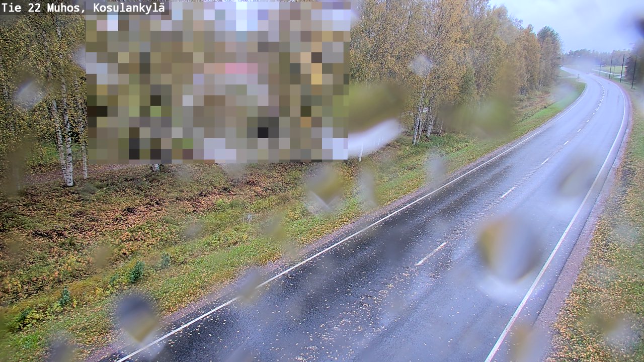 Weather Camera Image Road 22 Muhos, Kosulankylä, Muhos, Pohjois-Pohjanmaa