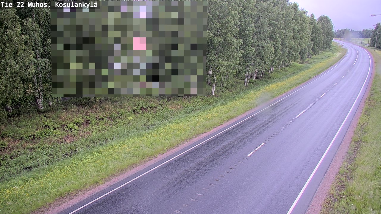 Kelikamerat Kuva Tie 22 Muhos, Kosulankylä, Muhos, Pohjois-Pohjanmaa