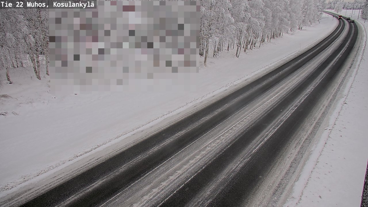 Weather Camera Image Väg 22 Muhos, Kosulankylä, Muhos, Pohjois-Pohjanmaa