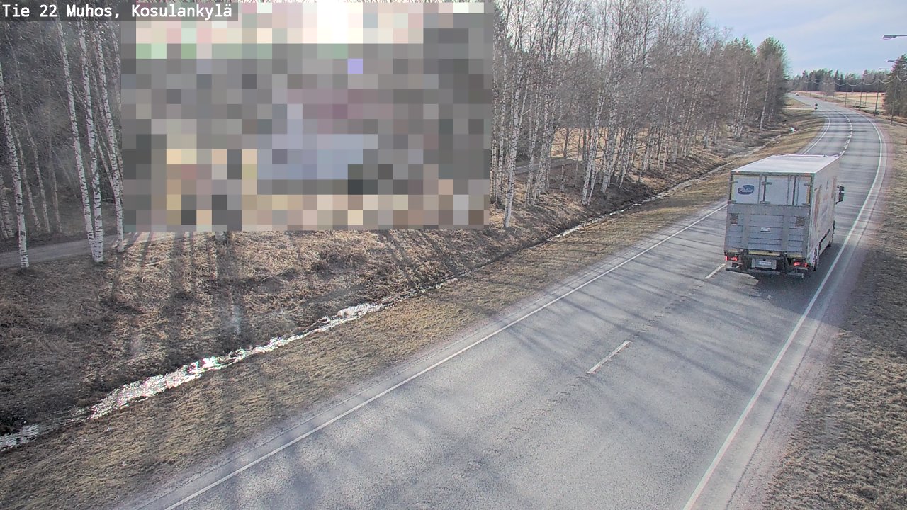 Kelikamerat Kuva Tie 22 Muhos, Kosulankylä, Muhos, Pohjois-Pohjanmaa