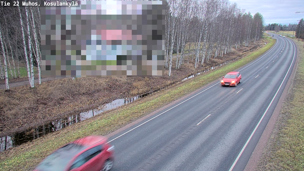 Kelikamerat Kuva Tie 22 Muhos, Kosulankylä, Muhos, Pohjois-Pohjanmaa