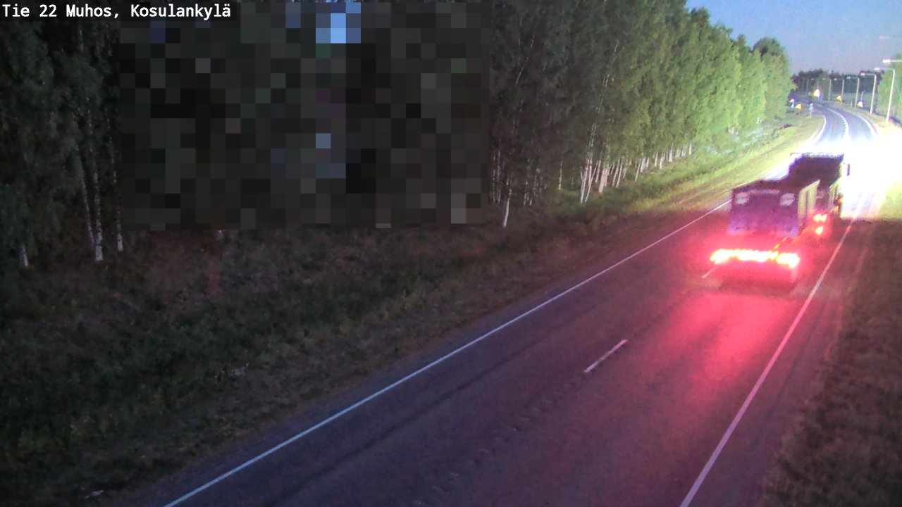 Kelikamerat Kuva Tie 22 Muhos, Kosulankylä, Muhos, Pohjois-Pohjanmaa