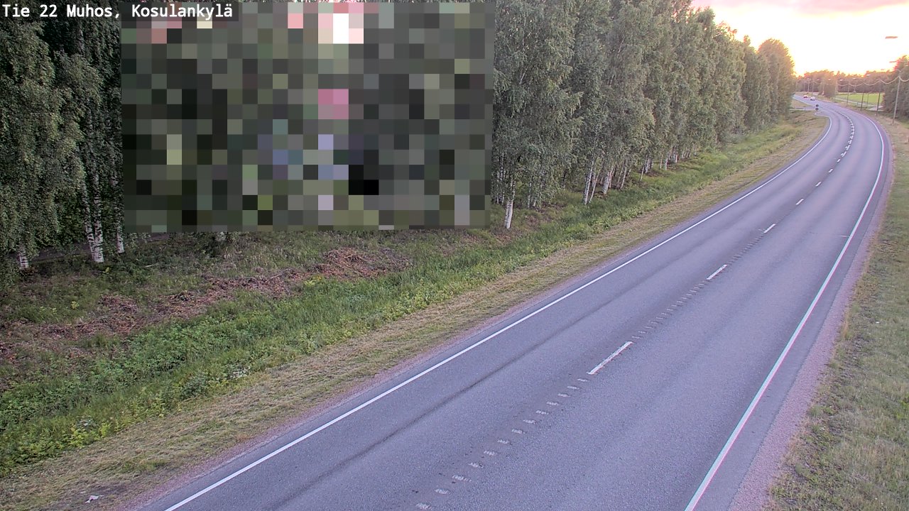 Kelikamerat Kuva Tie 22 Muhos, Kosulankylä, Muhos, Pohjois-Pohjanmaa