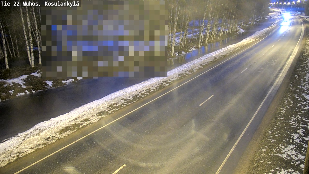 Kelikamerat Kuva Tie 22 Muhos, Kosulankylä, Muhos, Pohjois-Pohjanmaa